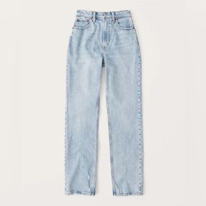 A&F Curve Love Ultra High Rise 90s Straight Jean